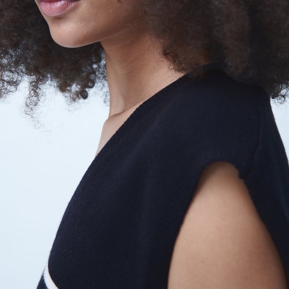 Zara striped knit vest - Picture 6 of 12